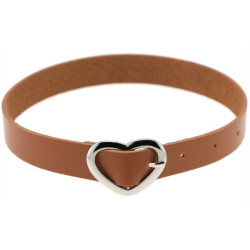 Joy Jewels Ras de cou Heart Attach Marron